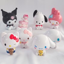 산리오 캐릭터 빅 피규어 세트 미니어쳐 데코덴 장식, 키티