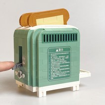 버터콕 토스트기 블럭 장식용 블럭 레고 호환 장난감 456pcs, 토스터기