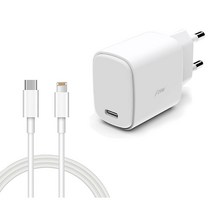 아이폰SE2 전용 25W PD 고속충전기+케이블 C타입 TO 8핀, PD 고속충전기(25W)+케이블(1m), 1세트