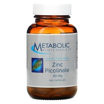 Metabolic Maintenance (메타볼릭 메인터넌스) Metabolic Maintenance 아연 피콜리네이트 30 mg 100 캡슐, 5개