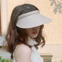 에이치플러스몰 린넨 썬캡 자외선차단썬캡 여성썬캡모자 골프썬캡 스