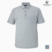 인디안 TREMOLO 남성 린넨 혼방 애리형 티셔츠__TRBASWY2361