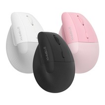 제닉스 STORMX VM1 저소음 버티컬 무선 마우스, 핑크