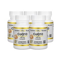 캘리포니아 골드 뉴트리션 코엔자임 Q10 코큐텐 100mg 30정[5개세트]