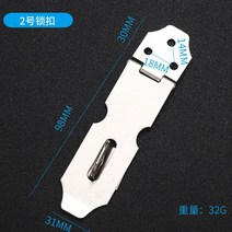 현관잠금장치 걸쇠 가정용 서랍 자물쇠 스테인레스 스틸 도난 방지 도어 잠금 게이트 창고 래치 하드웨어, [05] 1pcs, 05 1pcs