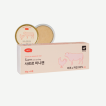 아르르 강아지 사르르 미니캔 독 비프&치킨 6개입 기호성 좋은 강아지 습식캔 강아지 간식