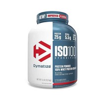 Dymatize ISO100 가수분해 100% 유청 단백질 분리 딸기 -- 2.3kg, 5 Pound (Pack of 1), Strawberry