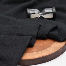 대폭 양면 덤블 폴라폴리스 후리스 플리스 털 원단 검정 무지 다이마루 천 블랙, 블랙（마2）