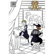 아트조이 DIY 스크래치 나이트뷰, G-08 화가의 아틀리에