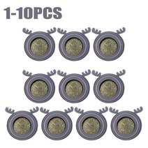 개박하 고양이 벽 스틱공 장난감건강한 자연 헤 볼 제거소화 촉진고양이 잔디 간식110 개, 06 Light Grey Elk, 10pcs