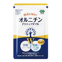 Kyowa 발효 바이오 오르니틴 액티브 더블 250mg × 90 마리 (약 15 일 분 기준) (아미노산 오르니틴 플라즈마 유산균 수면 케어 면역 케어 보충제 보충제) (기능성 표시 식품)