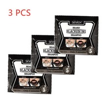 컬러 삼푸 컬러샴푸 레드 블루 염색삼푸 컬러케어샴푸 fast black beard dye tint 크림, 3개, 옵션 1