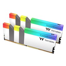 Thermaltake 터프램 DDR4 메모리 RGB 화이트 4000MHz 16GB(8GBx2) 1680만 컬러 RGB 알렉사/레이저 크로마/5V 마더보드 동기화 가능 (R022D4, 4000MHz_White
