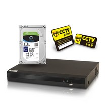 400만화소 녹화기+씨게이크 HDD 1TB 장착 CCTV DVR QHD, HDD 4TB