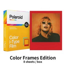 onestep2vf instax 카메라용 정품 폴라로이드 원본 즉석 i-type 필름 컬러 및 블랙 화이트, 컬러 프레임 에디션