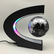 무한동력지구본 자전지구본 떠다니는 자기 부상 글로브 라이트 세계지도 전자 반 중력 levitating 램프 홈, 03 Black_03 UK Plug