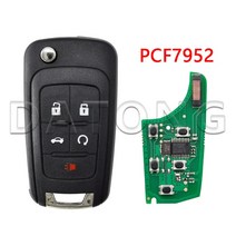 원격시동 스마트키 복사 경보기 차키 순정 버튼 자동차 Datong World Car Remote Key 쉐보레 크루즈, 04 5 BT PCF7952_02 434MHz