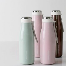 귀여운 휴대용 보틀 텀블러 학생용 보온 직장동료선물 사무실텀블러 휴대용텀블러 직장인 직장인텀블러, 에지리 디자인 텀블러(핑크) 500ml