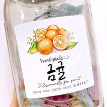기타 바보사랑[랄라예나]No.112 금귤 수제청 과일청 스티커 (10매)