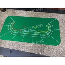 바카라 고무 식탁보 특수 테이블 천 매트 크기 90cm 180cm, 녹색