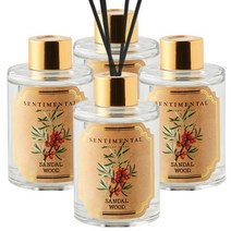 센티멘탈 디퓨저 120ml x 4병 가정용 실내 향기 방향제, 향기선택:06.샌달우드 120ml X 4개, 4개