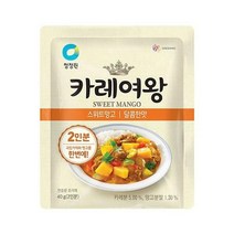 청정원 간편식 청정원 카레여왕 스위트망고 40g(2인분) 집밥 도시락 식자재 캠핑 별미, 15개