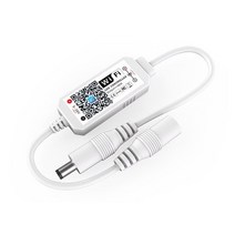 RGB LED 컨트롤러 LED 디머 컨트롤 미니 와이파이 led 조광기 dc 5v-28v 타이머 음악 음성 앱 led 스트립 작업 알렉사 어시스턴트, 1pcs 컨트롤러