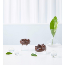 [루제씨스터즈] 루제 스톤 세라믹 초코도넛 괄사 림프순환 두피 지압 바디 마사지기