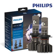 필립스 자동차 합법인증 LED 전조등 램프 얼티논 프로 9000 / UP 9000 H7 1세트 / 5년보증, H7-B