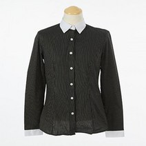 화이트카라 스트라이프 블랙 블라우스 (은성중) 교복교복블라우스 교복셔츠 여자교복셔츠 여자교복블라우 교복 교복쇼핑몰 남자교복 여자교복 중학교교복 고등학