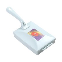 패브릭 소파클리너 페브릭 휴대용 카펫 스위퍼 휴대용 테이블 부스러기 청소 브러시 ​​바닥 소파 식탁보에 대한 더블 롤러 부스러기 먼지 청소기, 파란색