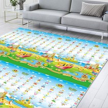 1+1 파크론 헬로베어 유아 신생아 거실 방음 보온 놀이방매트, 상품선택, HB 환상의섬 (2장)