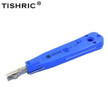 TISHRIC Krone RJ45 Crimper Professional Lsa-plus 텔레콤 전화 와이어 케이블 RJ11 광학 펀치 다운 크림핑 도구 네트워크 키트, 파란