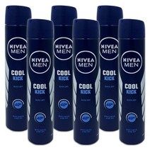 니베아 맨 데오드란트 쿨킥 스프레이, 200ml, 6개