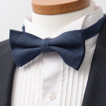 진청 데님 성인 나비넥타이 보타이