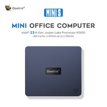 소형PC 미니PC 산업용미니PC Beelink-미니 S 윈도우즈 11 미니 PC 인텔 셀러론 N5095 8GB SSD 데스크탑 게, 02 AU, 07 16GB 1TB