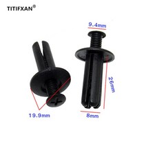 자동차 볼트 너트 20pcs 8mm 구멍 확장 범용 범퍼 펜더 플라스틱 패스너 리벳 클립 나사 확장 버클 모든 에 대 한, 없음