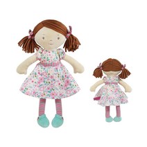 여자아기선물 양갈래 꽃원피스 봉제인형 4세 딸선물 침대인형 푹신 애착 유아용 수면인형 큐티 아기자기