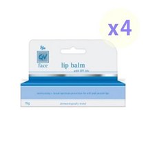 QV 큐브이 페이스 립 밤 SPF 30+ 15g 4개