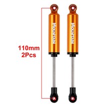 2PCS 금속 충격 흡수 댐퍼 내장 스프링 90/100/110/120mm 1/10 RC 락 크롤러 및 트럭 Axial SCX10 TRX-4 D9, 17 2PCS 110mm Orange, 17 2PCS 110mm Orange