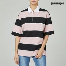 잠뱅이 남여공용)스트라이프 반팔카라티셔츠 AJ7WTS48 NC