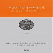 [개똥이네][중고-상] 서울은 어떻게 작동하는가