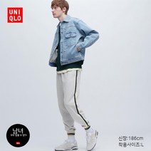 유니클로 남성복/여성복 사이드스트랩트레이닝바지(밴딩끈후드팬츠 봄신상) 458568