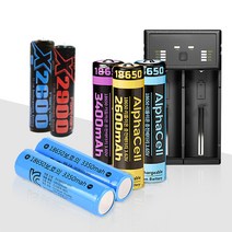 메카솔루션 18650 건전지 배터리 고속 충전기 MC-CH01, 페어맨 18650 배터리, 2850mAh