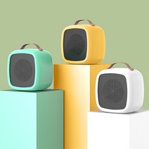 캠핑히터 가정용 차량용 usb 미니 휴대용 캠핑 온풍기 히터 난방 손잡이와 500w 미니 전기 히터 팬 휴대용 홈 데스크탑 겨울 공기 송풍기 가정용 사무실 기계, [03] Yellow