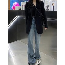 승무원면접복 여자면접복장 아나운서자켓 블랙 정장 코트 용 고급 튀김 거리 실루엣 느슨한