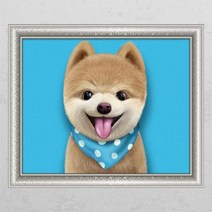 [바보사랑] 포메라니안일러스트_창문그림액자[꾸밈], 타입선택:C타입엘레강스골드