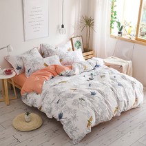 햄프린넨 면침구 세트 3Pcs 1 이불 커버 2 베갯잇 유로 220x240 커플 침대 린넨, 08 B008_15 160x210cm 3Pcs