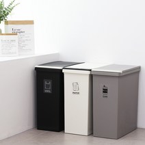 다목적 분리수거함, 베이직팝업 45L, 01)블랙