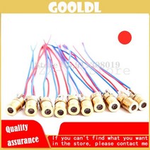 목공 기계 도구 5 개 레이저 다이오드 5mW 650 nm Diodo 레드 도트 회로 3V 5V 650nm 모듈 포인터 사이트 구리 헤드 6MM